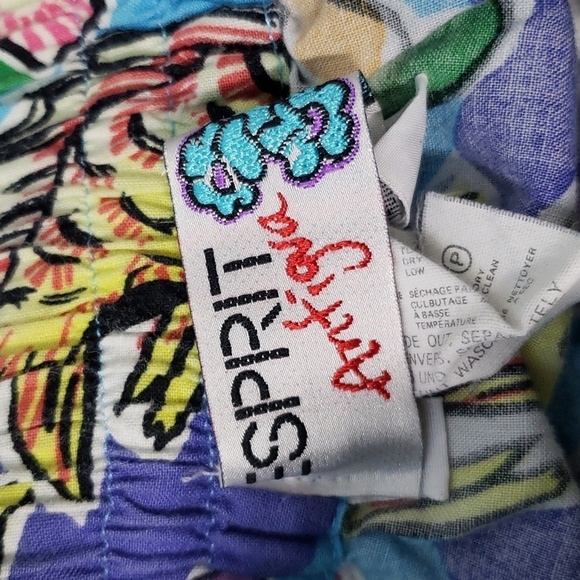 Vintage Esprit Antigua high rise tropical cotton shorts medium - Picture 10 of 11